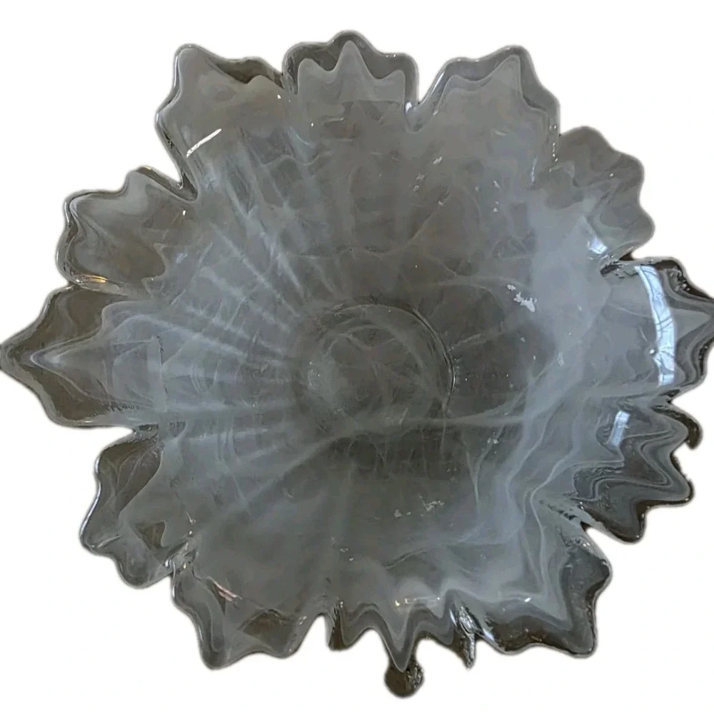 🕯️ Tammaro Home Murano‎ Style Art Glass Bowl Italy NEW Decor Vanity Catchall